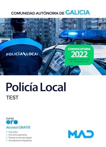 Policía Local de la Comunidad Autónoma de Galicia. Test.