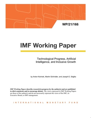 Technological Progress, Artificial Intelligence, and Inclusive Growth