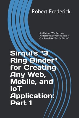 Sirqul's "3 Ring Binder" for Creating Any Web, Mobile, and IoT Application: Part 1: A 93 Micro WebService Platform with over 605 APIs to Combine Like ... Ring Binder for IoT, Social, and Mobile Apps)