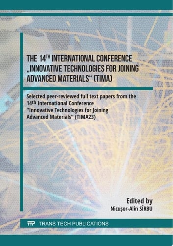 The 14th International Conference "Innovative Technologies for Joining Advanced Materials" (TIMA)