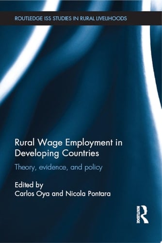 Rural Wage Employment in Developing Countries Theory, Evidence, and Policy