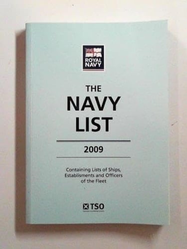 The Navy List 2009 Compiled on the 14th July 2009