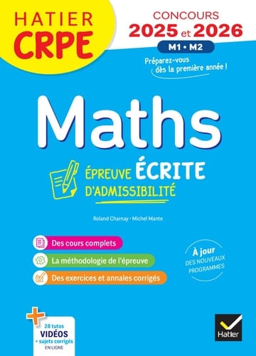 Mathématiques épreuve disciplinaire : [Concours 2025 et 2026]