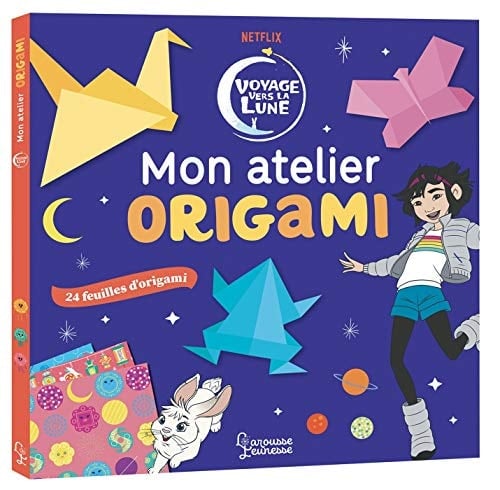 Voyage vers la lune Mon atelier origami Avec 24 feuilles d'origami