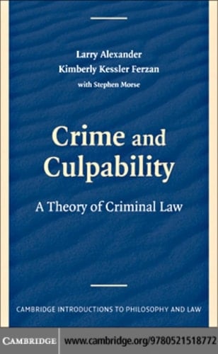 Crime and Culpability