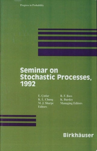 Seminar on Stochastic Processes, 1992