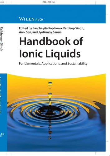 Handbook of Ionic Liquids Fundamentals, Applications and Sustainability