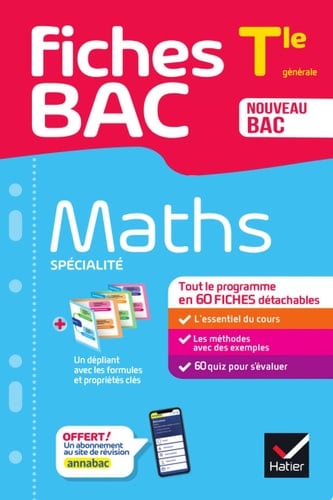 Fiches bac - Maths Tle (spécialité) - Bac 2026