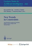 New Trends in Constraints Joint ERCIM/Compulog Net Workshop Paphos, Cyprus, October 25-27, 1999 Selected Papers