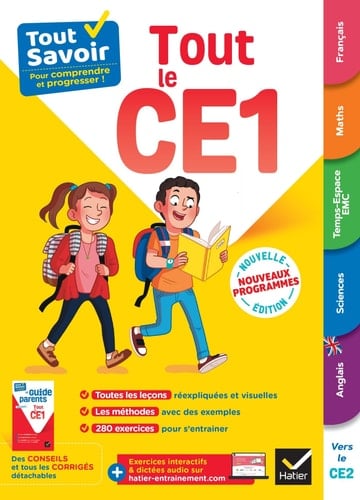 Tout le CE1 Avec le Guide parents détachable
