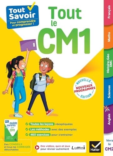 Tout le CM1 Avec Le guide parents détachable