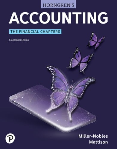 The Horngren's Accounting Financial Chapters (Pearson+)