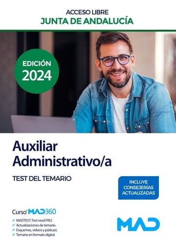 Auxiliar Administrativo/a de la Junta de Andalucía (Acceso Libre). Test
