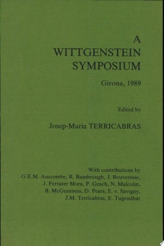 A Wittgenstein Symposium, Girona, 1989