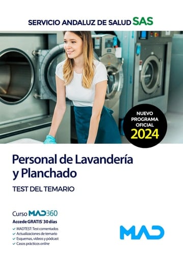 Personal de Lavandería y Planchado del Servicio Andaluz de Salud.. Test del temario