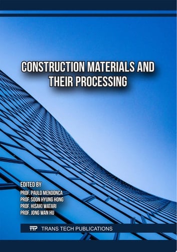 Construction Materials and their Processing