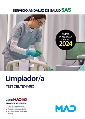 Limpiador/a del Servicio Andaluz de Salud. Test del temario