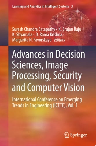 Advances in Decision Sciences, Image Processing, Security and Computer Vision