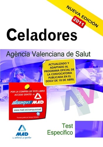 Celadores de la agencia valenciana de salud. Test de la parte específica