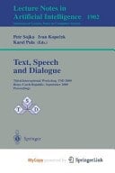 Text, Speech and Dialogue Third International Workshop, TSD 2000 Brno, Czech Republic, September 13-16, 2000 Proceedings