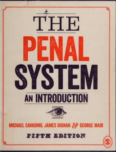 The Penal System An Introduction