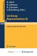 Lie Group Representations III