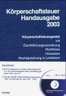 Körperschaftsteuer-Handausgabe 2002