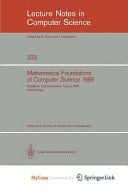 Mathematical Foundations of Computer Science 1986 12th Symposium held at Bratislava, Czechoslovakia, August 25-29, 1986. Proceedings