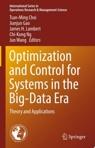 Optimization and Control for Systems in the Big-Data Era