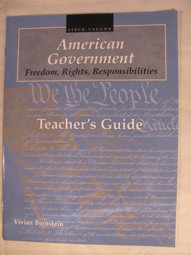 Steck-Vaughn American Government Teacher's Guide American Government, Hb 1996 1996