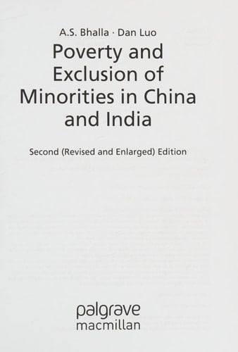 Poverty and Exclusion of Minorities in China and India