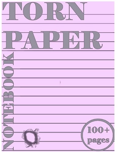 Torn Paper Notebook For Writing and Record Keeping, Notes and a Lot More