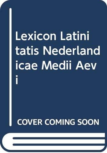 Lexicon Latinitatis Nederlandicae Medii Aevi Volume VI. P