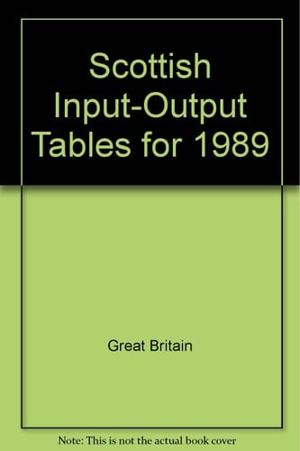 Scottish Input-output Tables for 1989 Sources and methods
