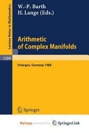 Arithmetic of Complex Manifolds