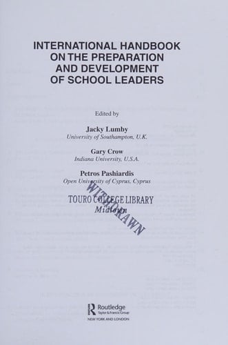 International Handbook on the Preparation and Development of School Leaders