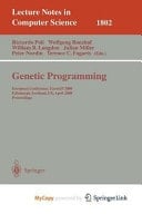 Genetic Programming European Conference, Eurogp 2000 Edinburgh, Scotland, UK, April 15-16, 2000 Proceedings