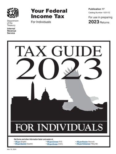 Tax Guide 2023 for Individuals: Publication 17