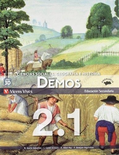 Nuevo Demos 2, Educación Secundaria, Andalucía ciencias sociales, geografía e historia : Libro 3D