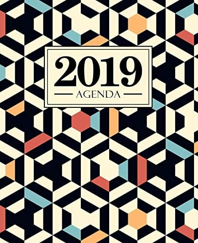 Agenda 2019 19x23cm: Agenda 2019 Semainier: Motif G