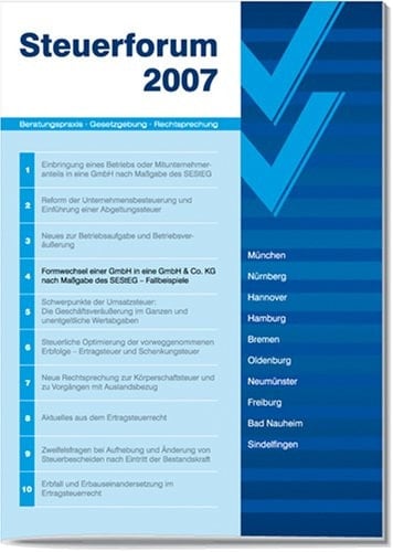 Formwechsel einer GmbH in eine GmbH & Co. KG nach Maßgabe des SEStEG Fallbeispiele