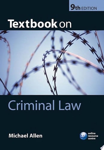 Textbook on Criminal Law