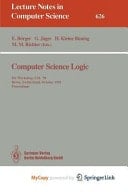 Computer Science Logic 5th Workshop, CSL '91, Berne, Switzerland, October 7-11, 1991. Proceedings