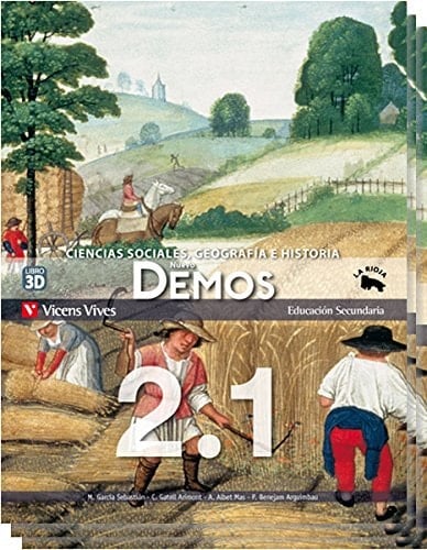 Nuevo demos 2, Educación Secundaria, La Rioja ciencias sociales, geografía e historia : Libro 3D
