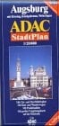 Grossraum Augsburg ADAC Stadtplan 1:20 000: Neu! : extra, Durchfahrtsplan und Cityplan, Stauzonen, öffentliche Verkehrsmittel (German Edition)