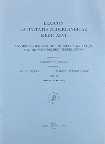 The Lexicon Latinitatis Nederlandicae Medii Aevi Fasc. 53
