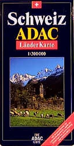 Schweiz, ADAC LänderKarte 1:300 000 (German Edition)