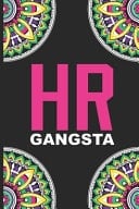 HR Gangsta Humorous HR Notebook, HR Coloring Book for Adults, Stress Relieving Coloring for HR Employees, to Do List Planner, for HR Managers, Human Resources Employees