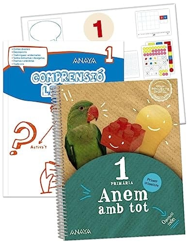 Anem amb tot 1. Primer trimestre. + Compresió lectora 1 + Matemàtiques 1. Material manipulativo