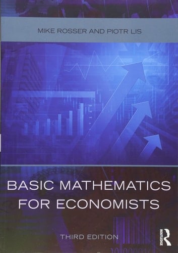 Basic Mathematics for Economists